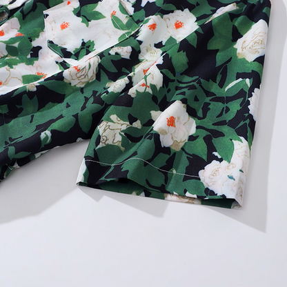 フローラルクロップドシャツ《Z00912》