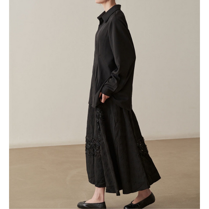 立体フラワーレーススカート X-087