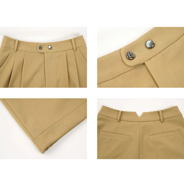 【2color】ワイドクロップドパンツ    Z00491