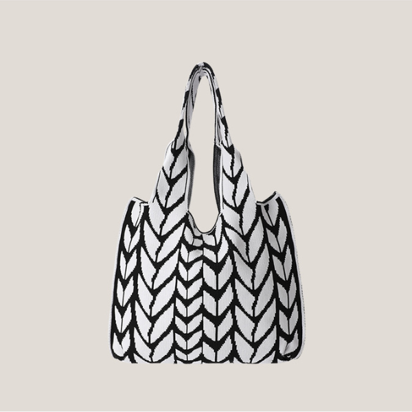 【3color】ボタニカルショルダートートバッグ Z00004