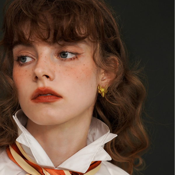 【２Size】ゴールドアニマルピアス w-031