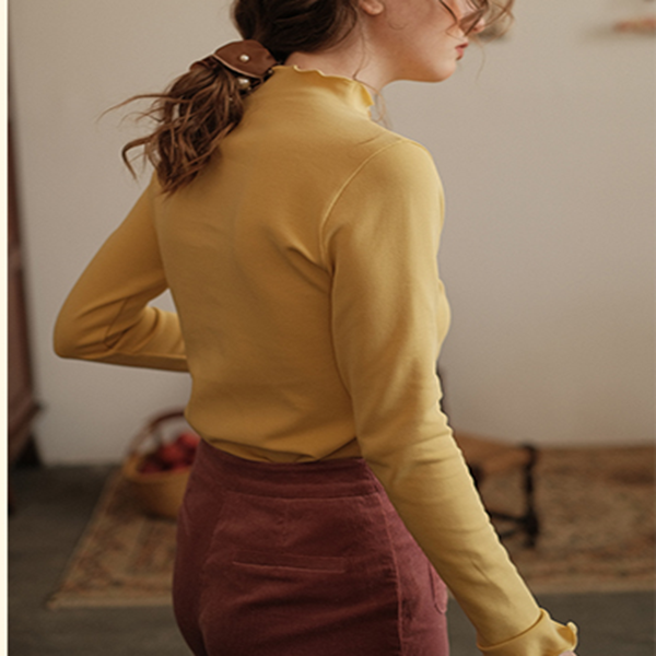 ハーフハイネックボトミングトップ　Z00496