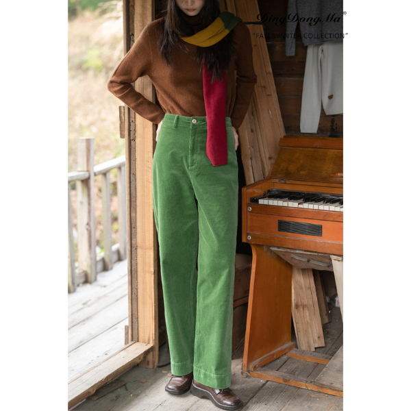 【2color】コーデュロイストレートカジュアルパンツ Z00013