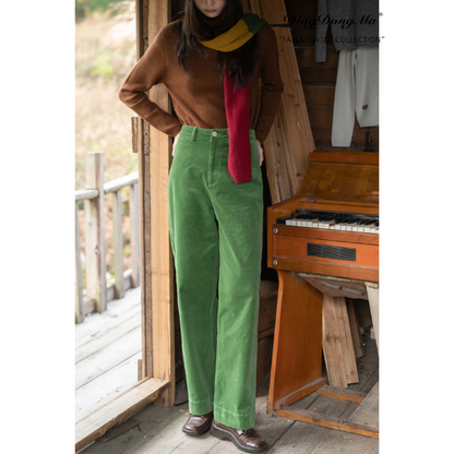 【2color】コーデュロイストレートカジュアルパンツ Z00013