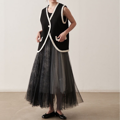 チュールレーススカート X-088