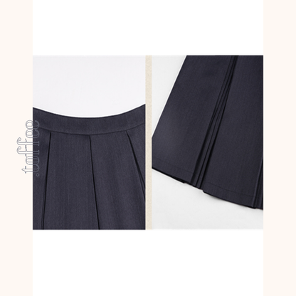 2タイププリーツミモレ丈スカート　Z00564