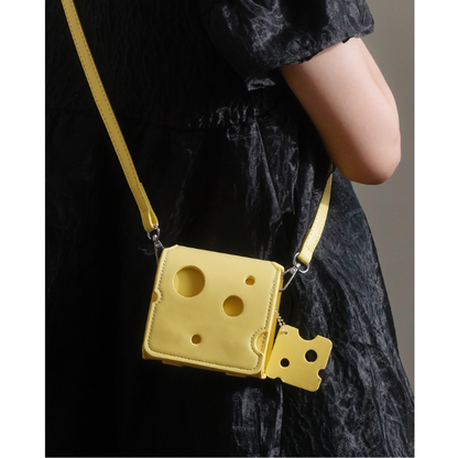 【３color】チーズシルエットスクエアショルダーバッグ AU-370