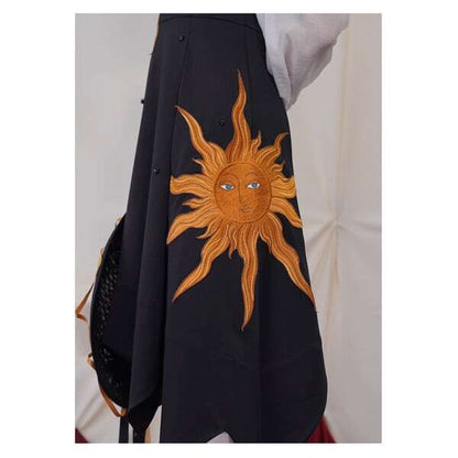 【2color】太陽刺繍サスペンダーワンピース C0080