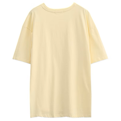 【5color】オーバーサイズロングプリントTシャツ《Z00991》