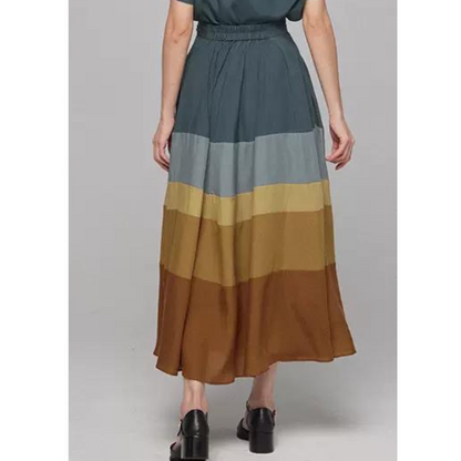 【２color】マルチカラーAラインスカート w-041