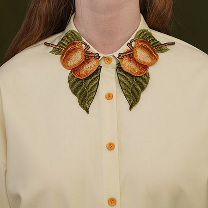 桃が成ったブリテッシュデザインシャツ sp0068