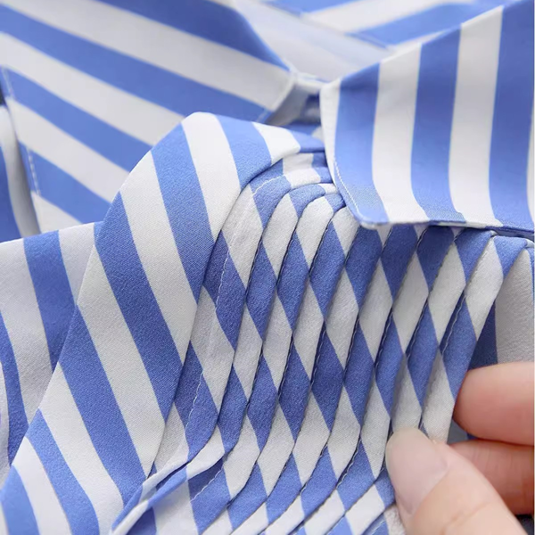 フレンチスリーブストライプトップ　Z00336