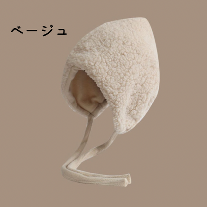 【6color】レースアップボアキャップ X-454