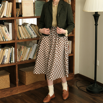 ヴィンテージモスグリーンショートブレザー　Z00510