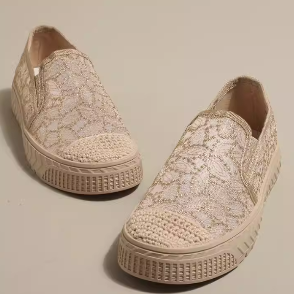 【2color】トータルエンブロイダリーメッシュシューズ W-199