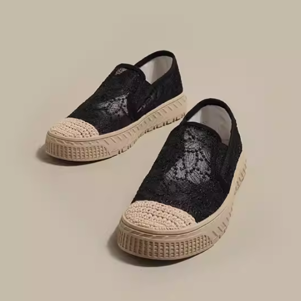 【2color】トータルエンブロイダリーメッシュシューズ W-199