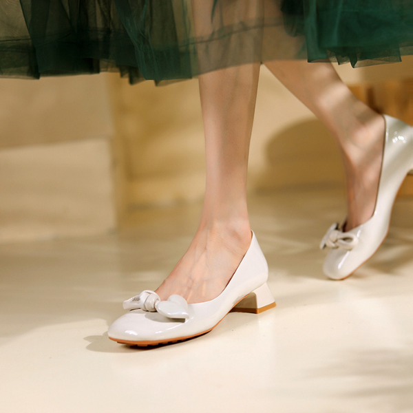 【2color】ハートノットパンプス X-041