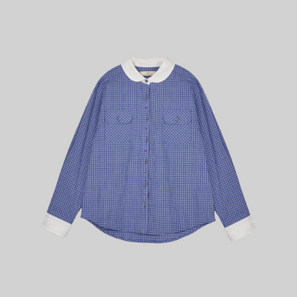 ドールカラータータンチェックシャツ《Z00907》