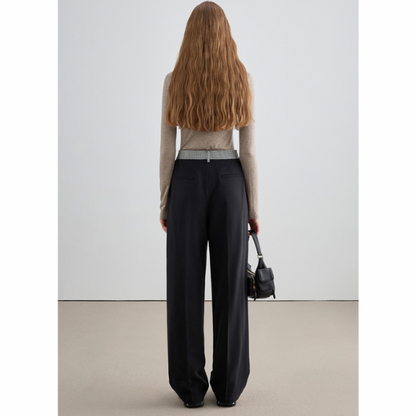 チェック切り替えセンタープレスパンツ X-415