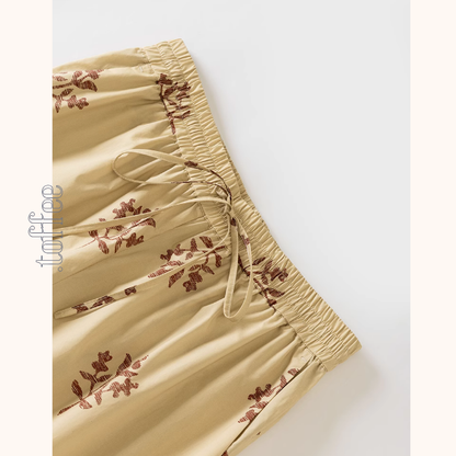 花柄プリントルーズワイドパンツ《Z01004》