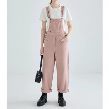 コットンカジュアルオーバーオール w-113