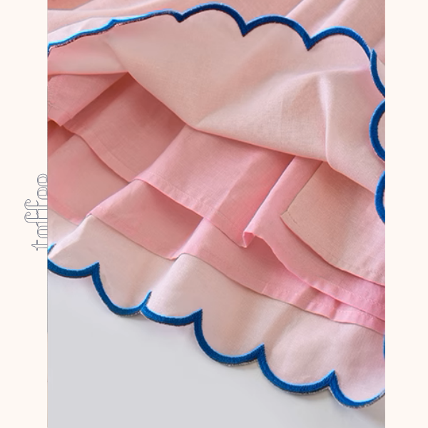 フラワーベース刺繍シャツ＆ショートパンツセットアップ《Z01006》