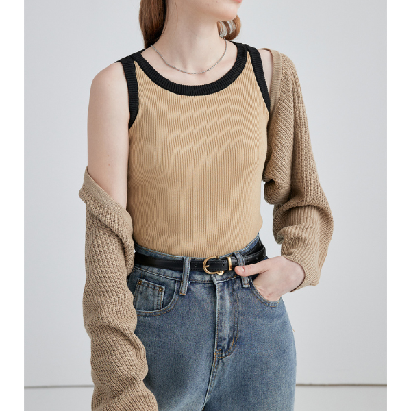 タンクトップ+ショールアンサンブル X-219