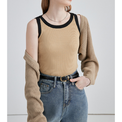 タンクトップ+ショールアンサンブル X-219