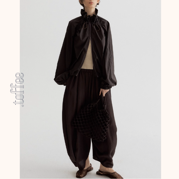 【5color】フルジップアップハイネックシアージャケット《Z00953》