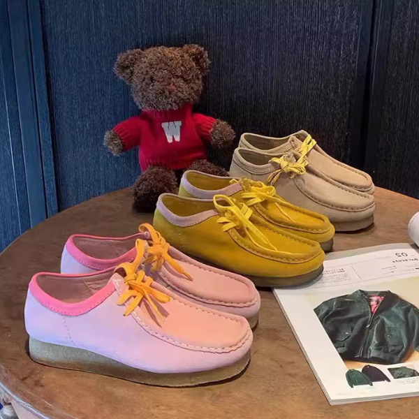 【2color】スクエアトゥワラビーシューズ Z00124