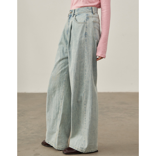 ルーズストレートデニムパンツ Z00224