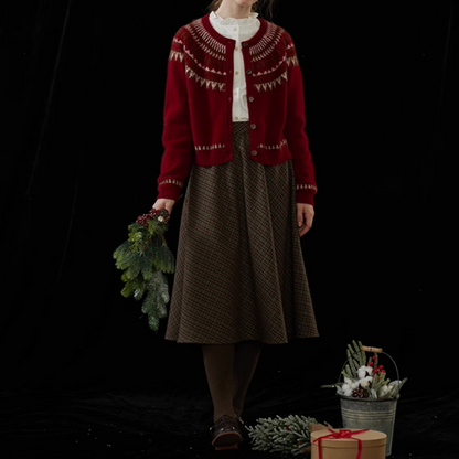 チェックサスペンダースカート Z00151