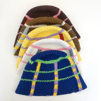 【5color】ラインバケットハット X-104