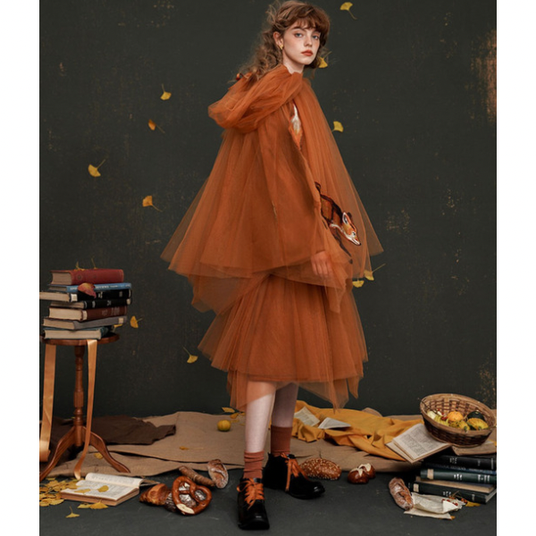 フォックスデコレーションチュチュスカート AU-471