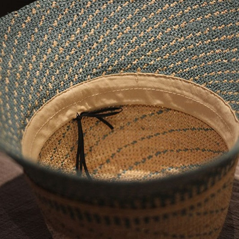 【４color】天然ラフィアの麦わら帽子