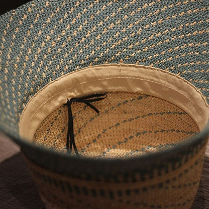 【４color】天然ラフィアの麦わら帽子