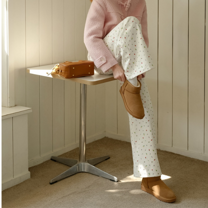 小花柄ワイドレッグカジュアルパンツ Z00017