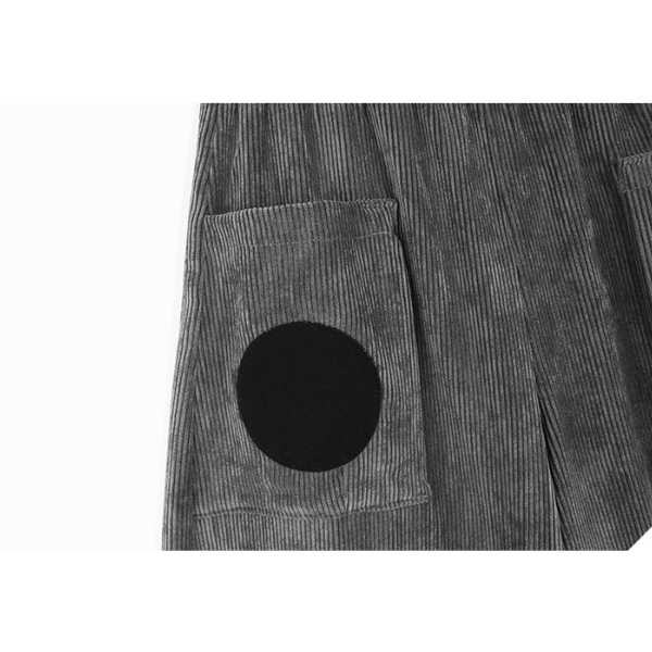 【3color】ドットコーデュロイハーレムパンツ X-352