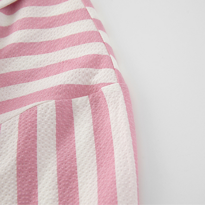 フロントストラップストライプシャツ X-255