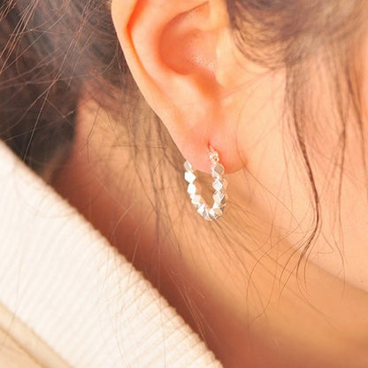 シルバー粒粒ピアス