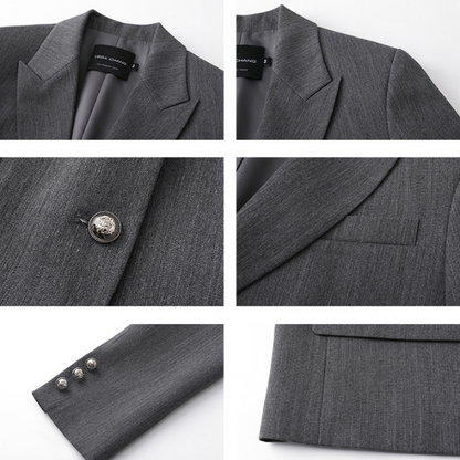 ショートスーツジャケット＆ミドル丈プリーツスカートのセットアップ Z00134