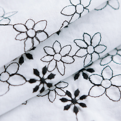 ビッグレースカラー小花プリントブラウス　Z00464