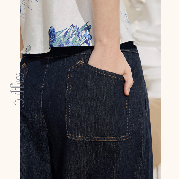 星降る夜の宴のストレートジーンズ《Z01058》