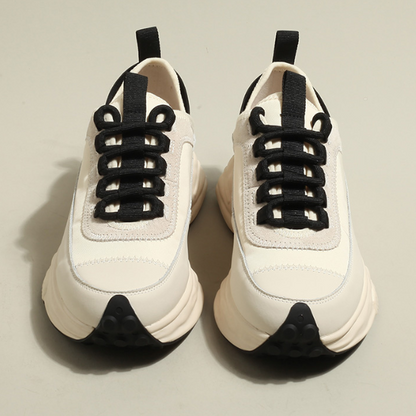 バイカラー厚底レースアップスニーカー Z00173