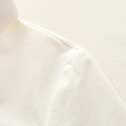 【6color】純綿ポロカラーロングスリーブシャツ　《Z00728》