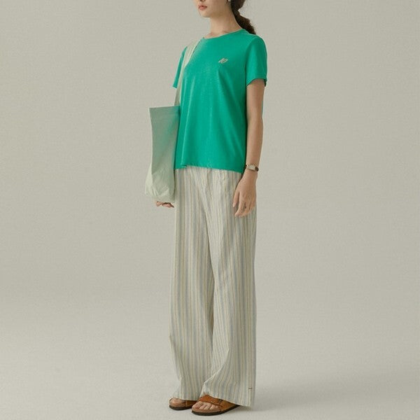 ストライプストレートパンツ Z00383