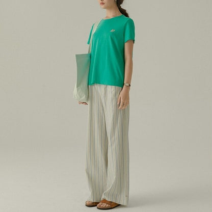 ストライプストレートパンツ Z00383