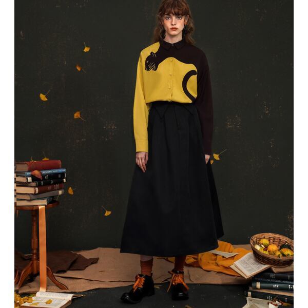 レオパード刺繍ブラウス C0046