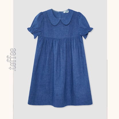 【2color】ドールカラーとプリーツの優美ワンピース《Z01049》