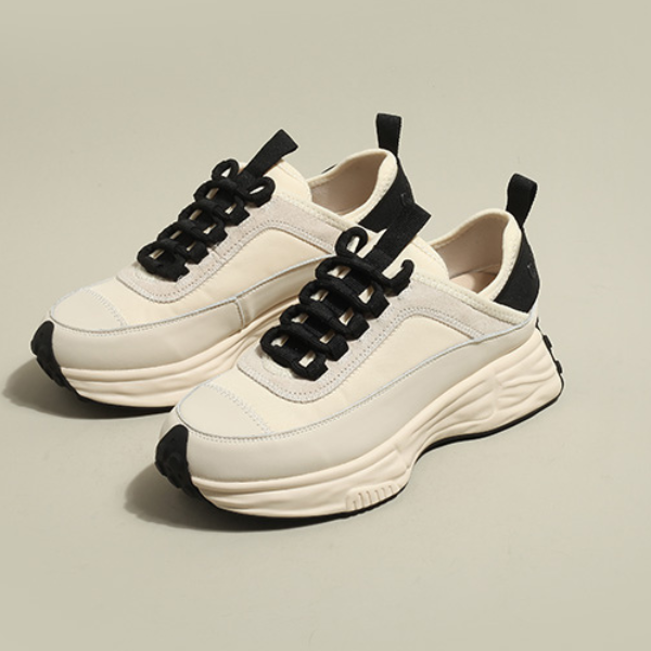 バイカラー厚底レースアップスニーカー Z00173